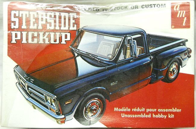 AMT 1/25 1972 GMC Stepside Pickup - Stock or Street/Show Custom, T409 plastic model kit